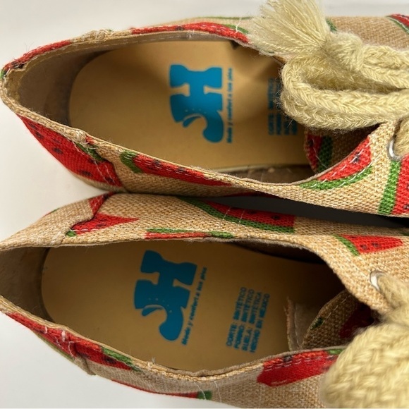 Cute Watermelon Canvas Platform Sneakers - Picture 12 of 16